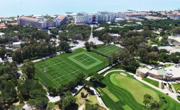 tennis courts